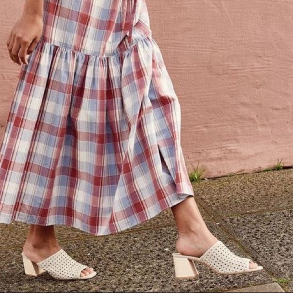 FRĒDA SALVADOR Pia Woven Block Heel Sandals